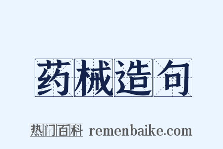 药械造句是什么意思的图片